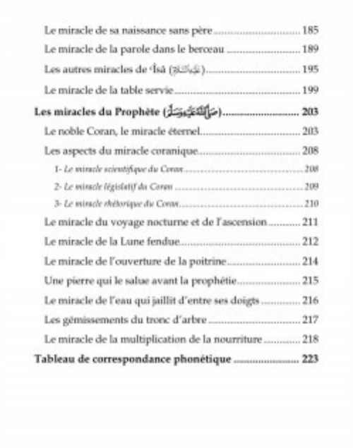 LES MIRACLES DES PROPHÈTES - ÉDITION AL IMAM