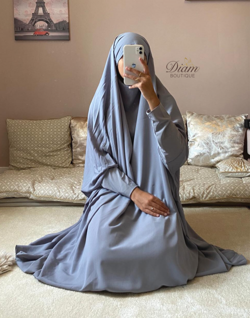 JILBAB 2 PIÈCES MANCHES LYCRA
