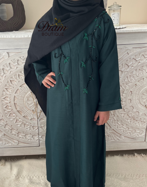ABAYA ENFANT ANFAL VERTE