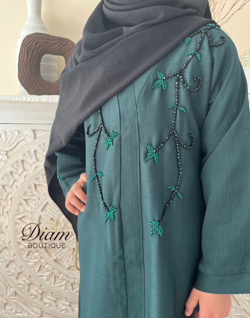 ABAYA ENFANT ANFAL VERTE