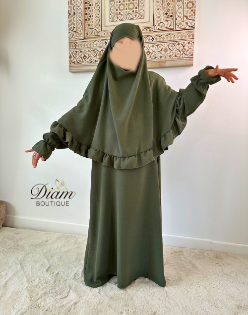 ABAYA ENFANT & KHIMAR À FROUFROU
