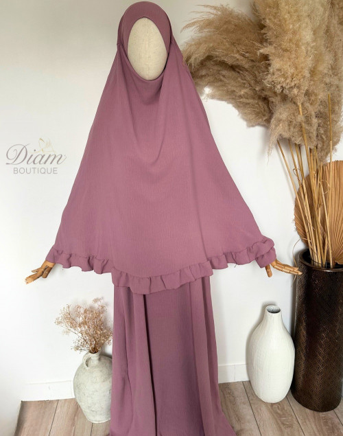ABAYA ENFANT & KHIMAR À FROUFROU