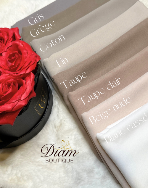 Hijab Châle Crêpe Luxe ( mousseline opaque)
