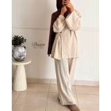 PANTALON PALAZZO LIN/COTON