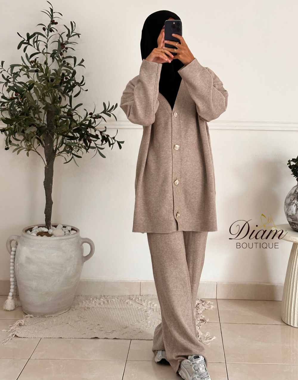 ENSEMBLE GILET + PANTALON LAINE