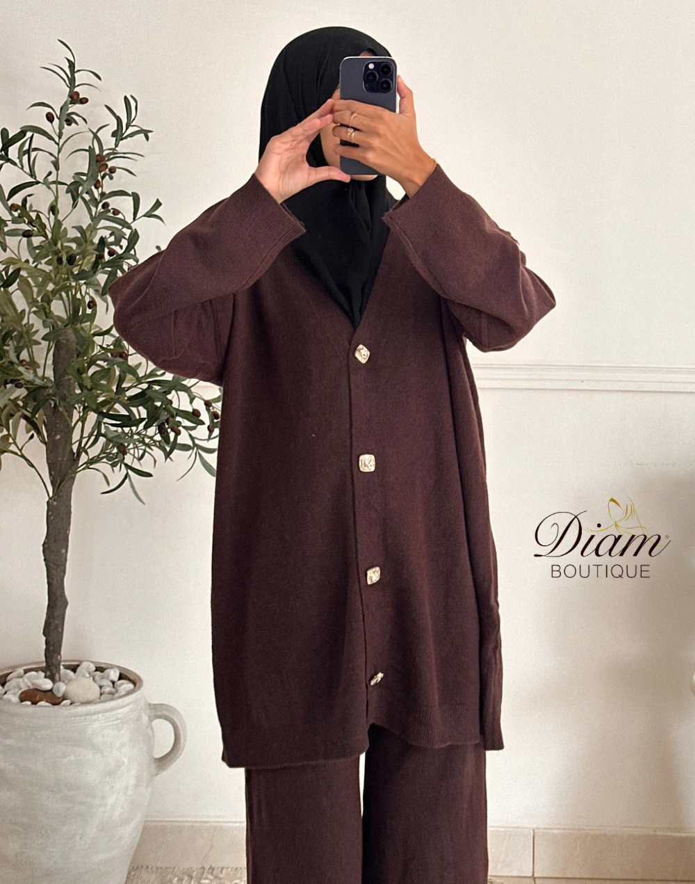 ENSEMBLE GILET + PANTALON LAINE