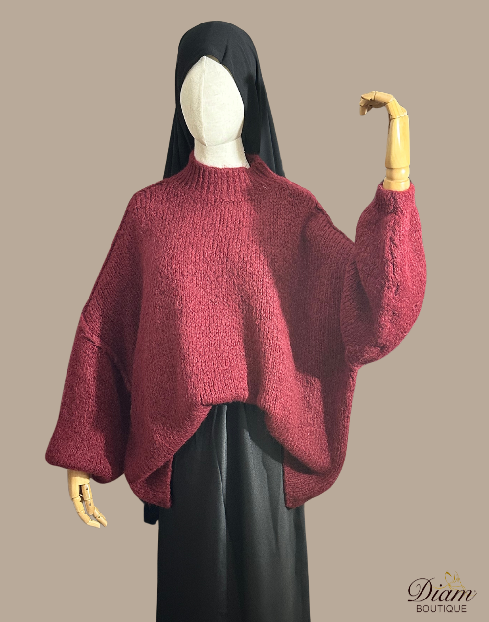 PULL MOHAIR OVERSIZE GRIS CLAIR