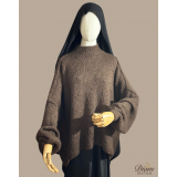 PULL MOHAIR OVERSIZE GRIS CLAIR