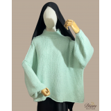 PULL MOHAIR OVERSIZE GRIS CLAIR