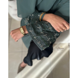 Abaya dubai perlée sur les manches - Abaya Dubai