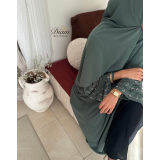 Abaya dubai perlée sur les manches - Abaya Dubai