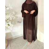 Abaya Kimono avec sous abaya et ceinture