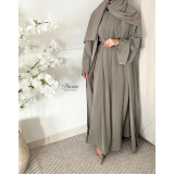 Abaya Kimono avec sous abaya et ceinture