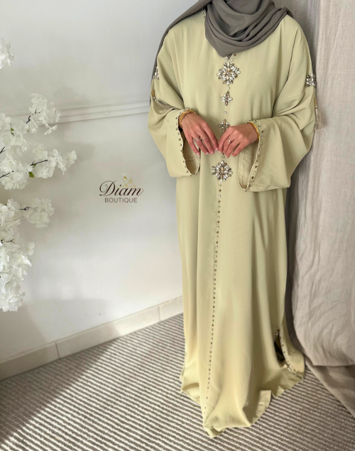 Abaya style caftan femme – Fluide et élégante pour soirées et occasions habillées