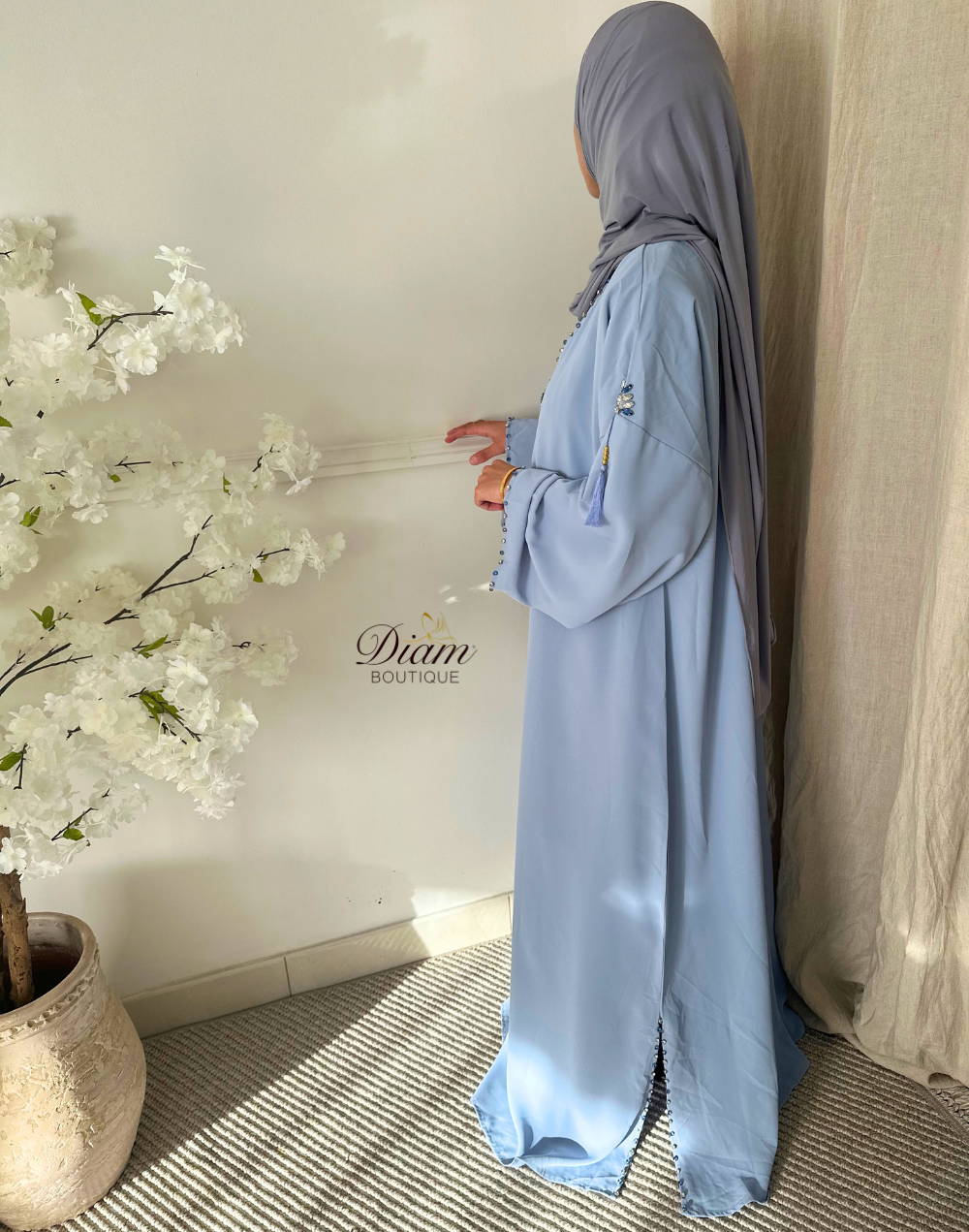 Abaya style caftan femme – Fluide et élégante pour soirées et occasions habillées