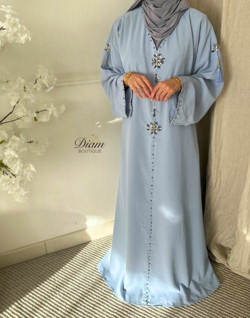 Abaya style caftan femme – Fluide et élégante pour soirées et occasions habillées