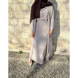 Ensemble Sous Abaya Drapée & Kimono Oversize