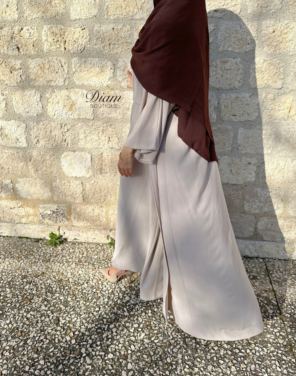 Ensemble Sous Abaya Drapée & Kimono Oversize