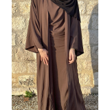 Ensemble Sous Abaya Drapée & Kimono Oversize