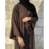Ensemble Sous Abaya Drapée & Kimono Oversize