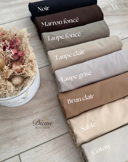 Hijab Jersey Air Plume – Hijab léger, fluide et 100 % opaque femme