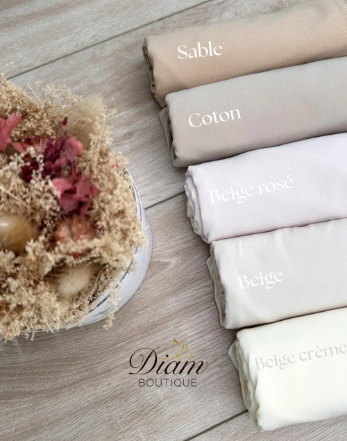 Hijab Jersey Air Plume – Hijab léger, fluide et 100 % opaque femme