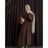 Robe longue en gaze de coton Noura – Robe ample élégante femme – Made in Turkey