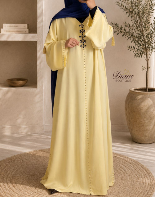 Abaya style caftan femme – Fluide et élégante pour soirées et occasions habillées