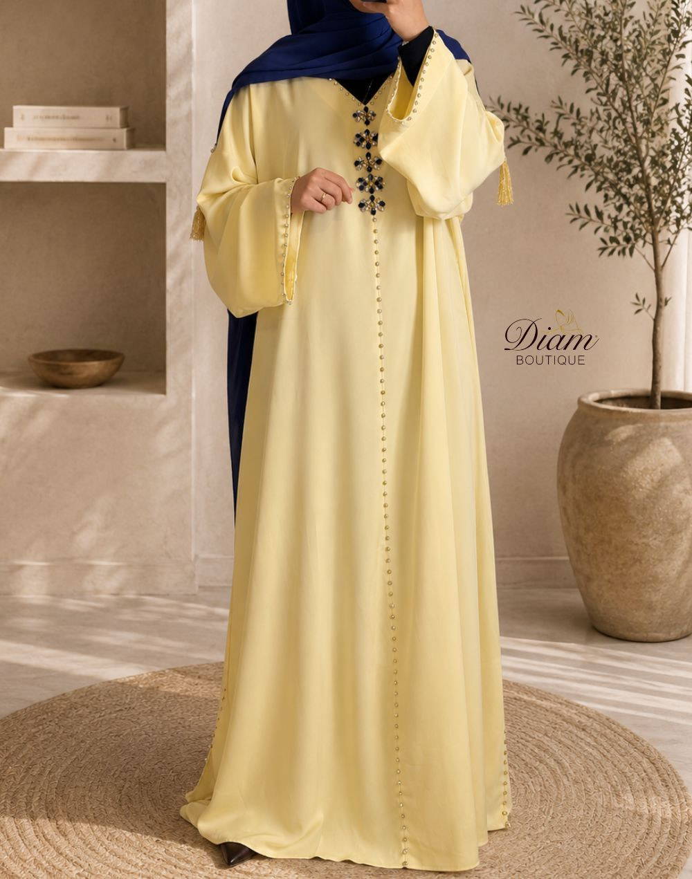 Abaya style caftan femme – Fluide et élégante pour soirées et occasions habillées