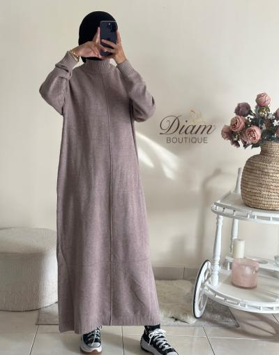 ROBE PULL TAUPE ROSÉ