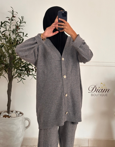 ENSEMBLE GILET + PANTALON LAINE